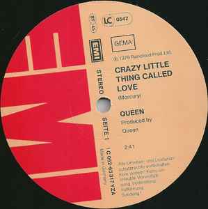 Queen ‎– Crazy Little Thing Called Love - Vinyl 12", 45 RPM, Maxi-Single, Stereo, Germany 1979 (USED VG)