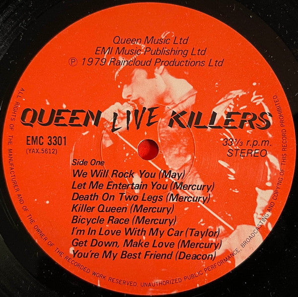 Queen - Live Killers - 2x Vinyl LP, Album, Stereo, 1979 (USED VG+)