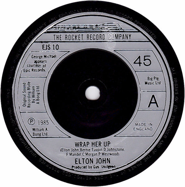 Elton John - Wrap Her Up / Nikita - Vinyl 7", Limited Edition, UK 1985 (USED NM)