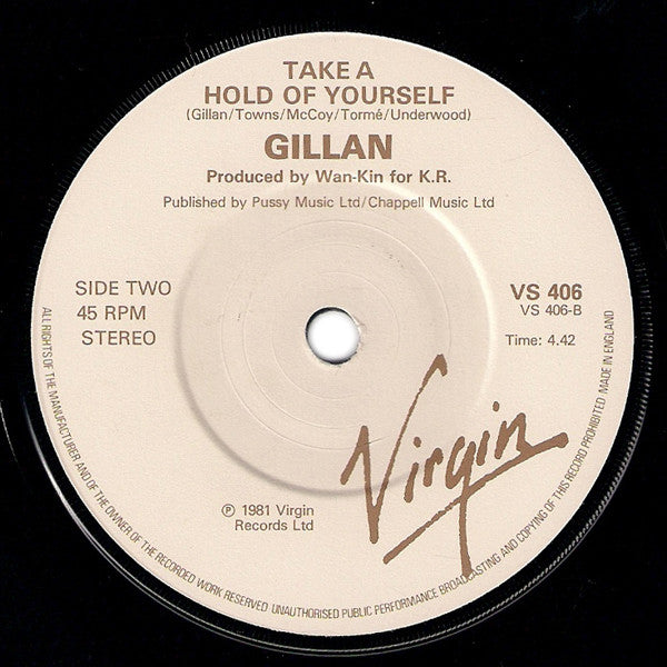 Gillan ‎– New Orleans - Vinyl 7", 45 RPM, Single, Stereo, UK 1981 (USED NM)