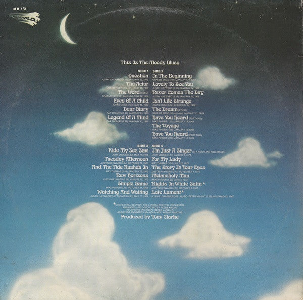 The Moody Blues ‎– This Is The Moody Blues - 2 × Vinyl LP, Album, Compilation, Stereo, Gatefold, UK 1974 (USED VG+)
