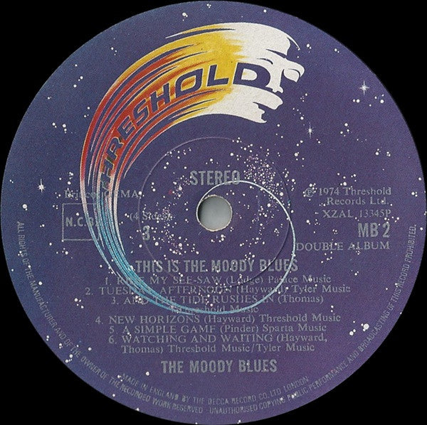The Moody Blues ‎– This Is The Moody Blues - 2 × Vinyl LP, Album, Compilation, Stereo, Gatefold, UK 1974 (USED VG+)