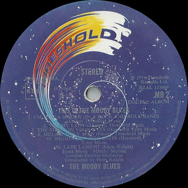 The Moody Blues ‎– This Is The Moody Blues - 2 × Vinyl LP, Album, Compilation, Stereo, Gatefold, UK 1974 (USED VG+)