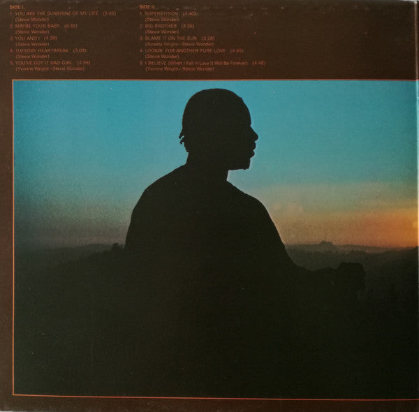 Stevie Wonder - Talking Book - Vinyl LP, Album, Stereo, 1973 (USED VG+)