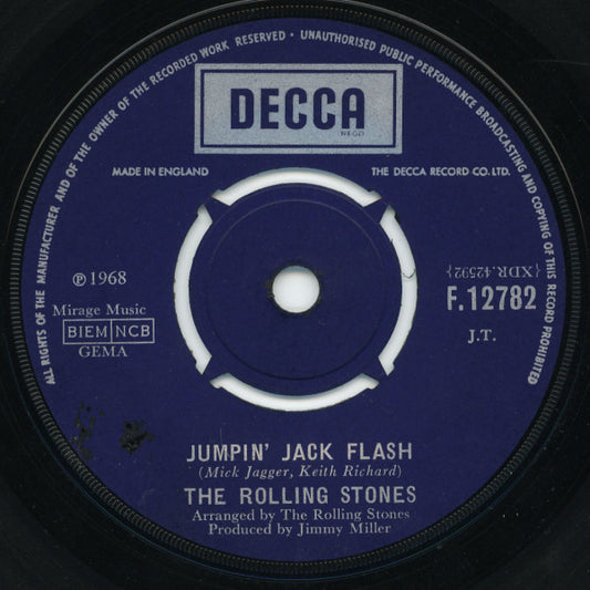 The Rolling Stones ‎– Jumpin' Jack Flash - Vinyl 7", UK 1968 (USED VG+)
