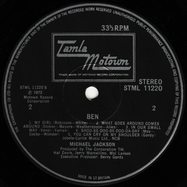 Michael Jackson – Ben - Vinyl LP, Album, UK 1973 (USED VG)