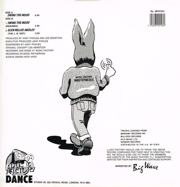 Jive Bunny And The Mastermixers ‎– Swing The Mood - Vinyl 12", 45 RPM, Single, UK 1989 (USED VG)