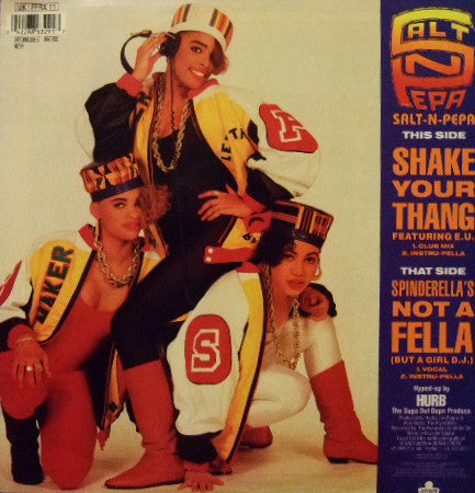 Salt 'N' Pepa – Shake Your Thang / Spinderella's Not A Fella (But A Girl DJ) - Vinyl 12", 45 RPM, Single, UK 1988 (USED VG)