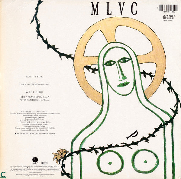 Madonna ‎– Like A Prayer - Vinyl 12", 45 RPM, Single, Stereo, UK 1989 (USED VG)