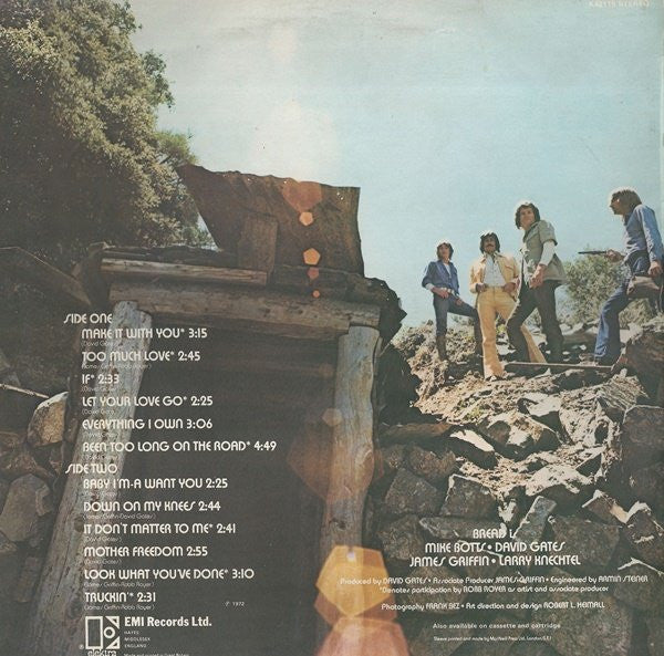 Bread ‎– The Best Of Bread - Vinyl LP, Compilation, Reissue, Stereo, Matt Sleeve, UK (USED VG+)