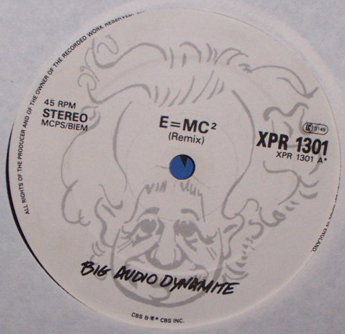 Big Audio Dynamite – E = MC² (Remix) - Vinyl 12", 45 RPM, Promo, UK 1985 (USED VG)