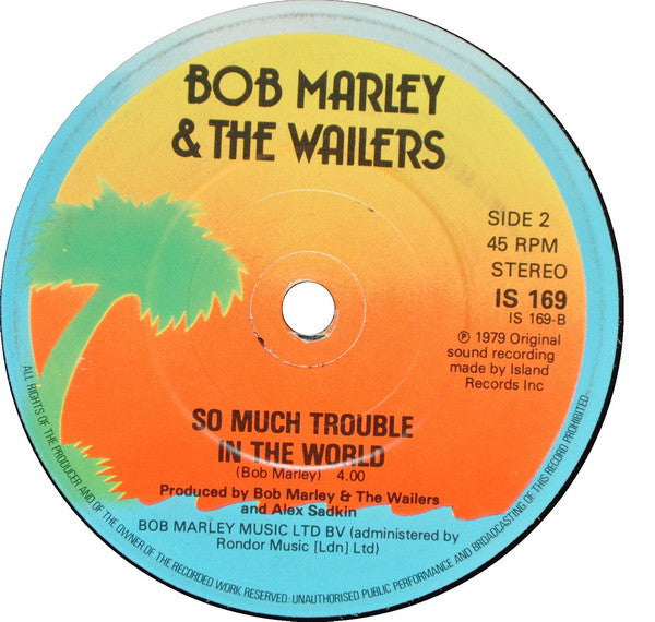 Bob Marley And The Wailers ‎– One Love / People Get Ready - Vinyl 7", 45 RPM, Single, Stereo, Poster Bag, UK 1984 (USED VG+)
