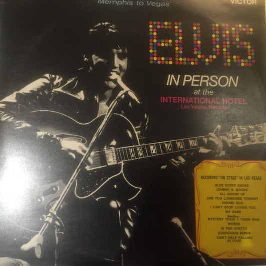 Elvis Presley ‎– Elvis In Person At The International Hotel - Vinyl LP, Album, UK 1970 (USED G+)