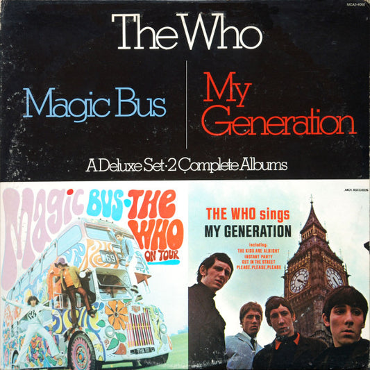 The Who - Magic Bus / The Who Sings My Generation - 2x Vinyl LP, Album, Compilation, Gatefold, 1974 (USED VG+)