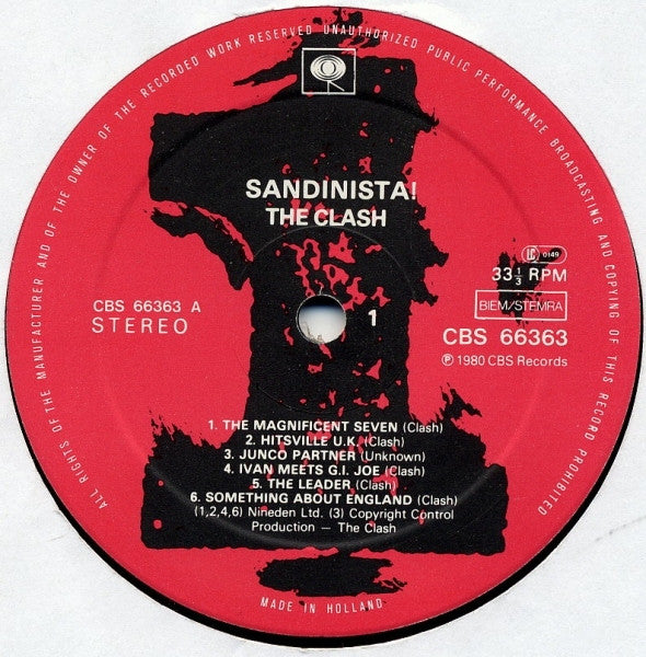 The Clash - Sandinista! - 3 x Vinyl LP, Album, Stereo, 1980 (USED VG+)