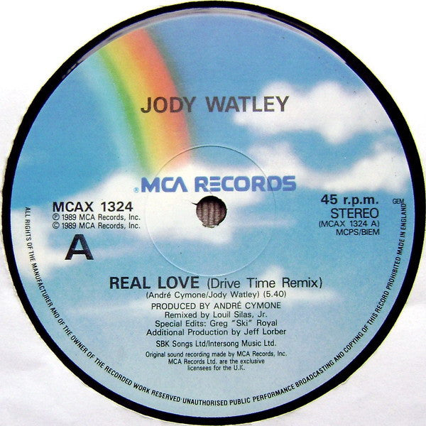 Jody Watley ‎– Real Love (Remix) - Vinyl 12", 45 RPM, Single, UK 1989 (USED VG+)