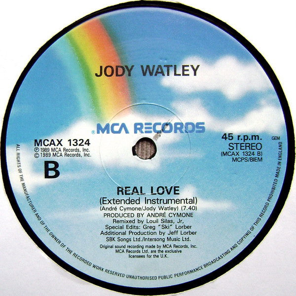 Jody Watley ‎– Real Love (Remix) - Vinyl 12", 45 RPM, Single, UK 1989 (USED VG+)