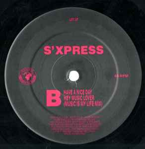 S'Xpress ‎– Hey Music Lover - Vinyl 12", 45 RPM, Single, UK 1989 (USED VG)