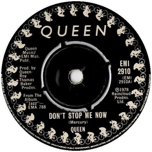 Queen ‎– Don't Stop Me Now - Vinyl 7", 45 RPM, Single, Company Sleeve, UK 1979 (USED VG)