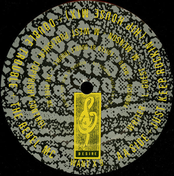 Double Trouble & The Rebel MC ‎– Just Keep Rockin' - Vinyl 12", 45 RPM, Single, UK 1989 (USED VG)