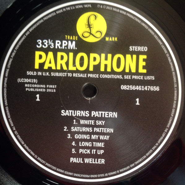 Paul Weller - Saturns Pattern - Vinyl LP, Album, Stereo, 180 Gram (USED NM)