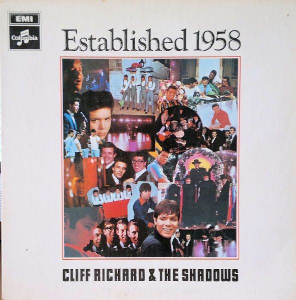 Cliff Richard & The Shadows ‎- Established 1958 - Vinyl LP, Album, Reissue, Stereo, UK (USED VG+)