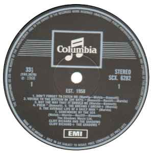 Cliff Richard & The Shadows ‎- Established 1958 - Vinyl LP, Album, Reissue, Stereo, UK (USED VG+)
