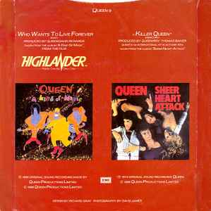 Queen ‎– Who Wants To Live Forever - Vinyl 7", 45 RPM, Single, Paper Sleeve, UK 1986 (USED VG+)