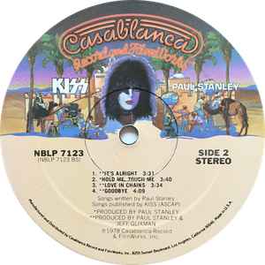 Kiss, Paul Stanley ‎– Paul Stanley - Vinyl LP, Album, Richmond Pressing, US 1978 (USED VG+)