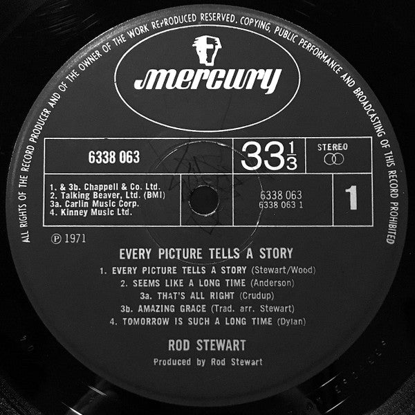 Rod Stewart ‎– Every Picture Tells A Story - Vinyl LP, Album, Black Labels, UK 1971 (USED VG+)