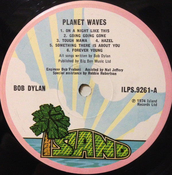 Bob Dylan ‎- Planet Waves - Vinyl LP, Album, UK 1974 (USED VG+)
