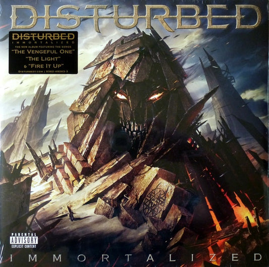 Disturbed - Immortalized - 2x Vinyl LP, Album, Etched, 2015 (USED VG+)