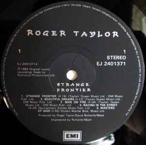 Roger Taylor ‎– Strange Frontier - Vinyl LP, UK 1984 (USED VG+)