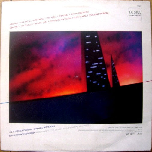 Fashiøn ‎– Twilight Of Idols - Vinyl LP, Album, Stereo, 1984 (USED VG+)