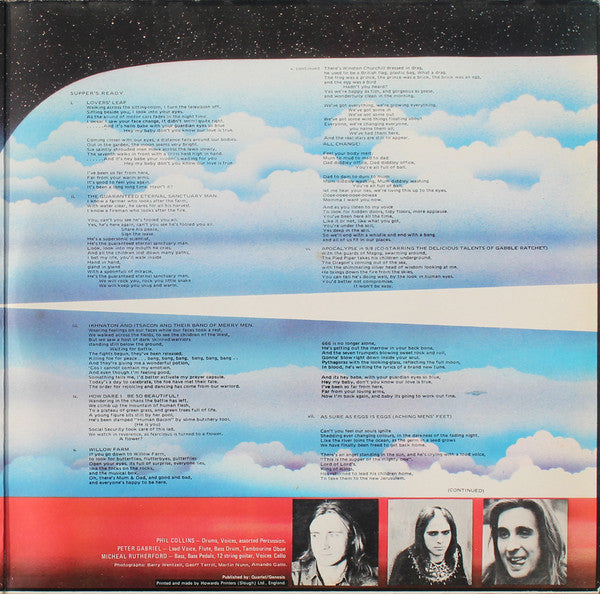 Genesis - Foxtrot - Vinyl LP, Album, UK 1975 (USED VG+)