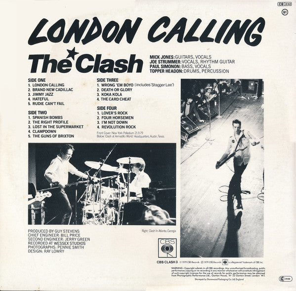 The Clash - London Calling - 2x vinyl LP, Album, Coloured Disc (NEW)