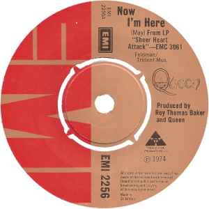 Queen ‎– Now I'm Here - Vinyl 7", 45 RPM, Single, UK 1975 (USED VG+)