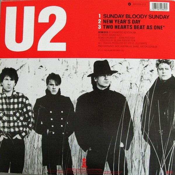 U2 ‎– Sunday Bloody Sunday - Vinyl 12", Maxi-Single, 45 RPM, Reissue, 1985 (USED VG)