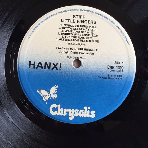 Stiff Little Fingers – Hanx! - Vinyl LP, Album, Stereo, UK 1980 (USED VG+)