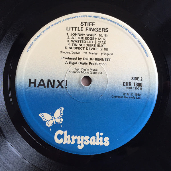 Stiff Little Fingers – Hanx! - Vinyl LP, Album, Stereo, UK 1980 (USED VG+)