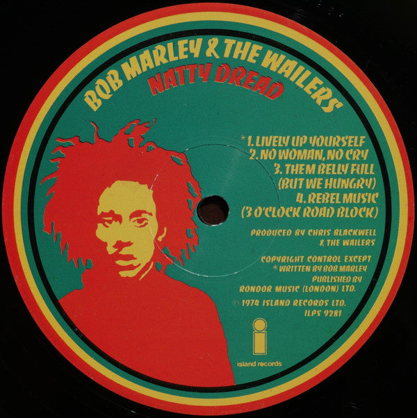 Bob Marley & The Wailers ‎– Natty Dread - Vinyl LP, Album, UK 1974 (USED VG+)