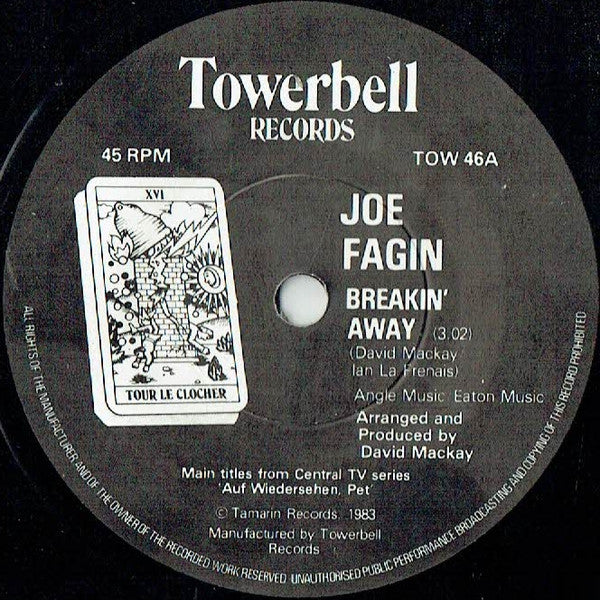Joe Fagin ‎– Breakin' Away / That's Livin' Alright - Vinyl 7", 45 RPM, Single, Solid Centre, UK 1983 (USED G+)