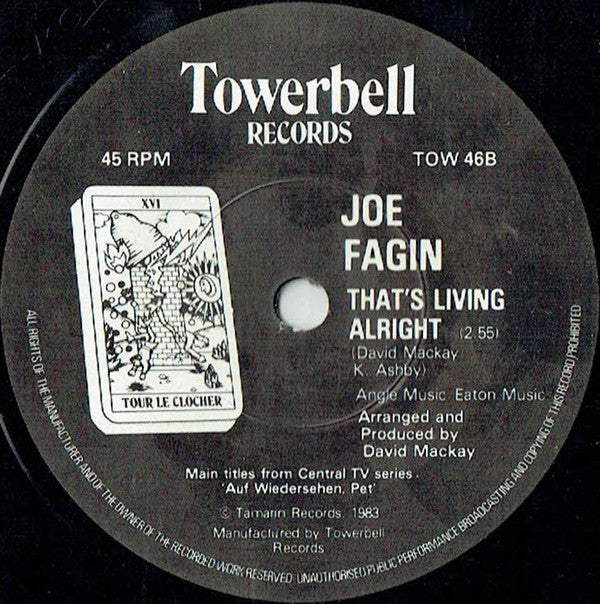 Joe Fagin ‎– Breakin' Away / That's Livin' Alright - Vinyl 7", 45 RPM, Single, Solid Centre, UK 1983 (USED G+)