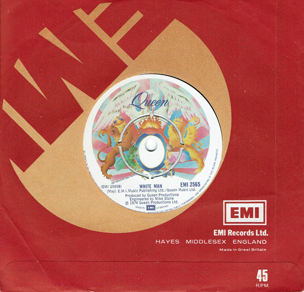 Queen ‎– Somebody To Love - Vinyl 7", 45 RPM, Single, Company Sleeve, UK 1976 (USED VG)