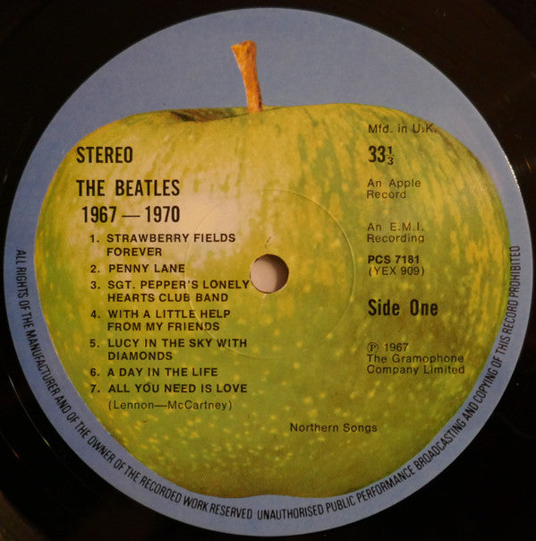 The Beatles ‎– 1967-1970 -  2 × Vinyl LP, Compilation, Stereo, UK 1973 (USED VG+)