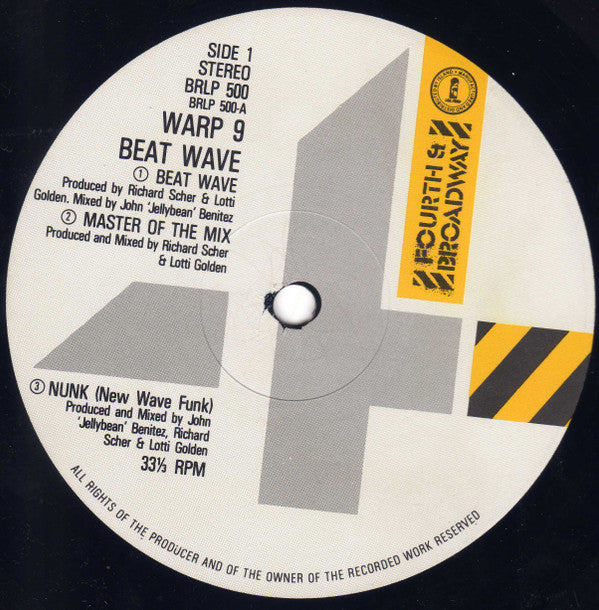 Warp 9 ‎– Beat Wave - Vinyl LP, Album, UK 1983 (USED VG+)