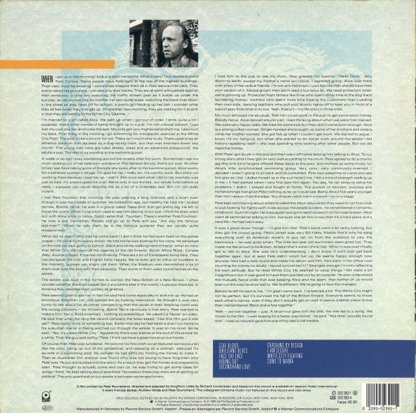 Pete Townshend – White City (A Novel) - 	Vinyl LP, Album, Stereo, Europe 1985 (USED VG+)