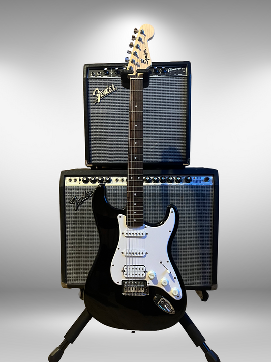 Squier Stratocaster HSS, Black (2021) Used