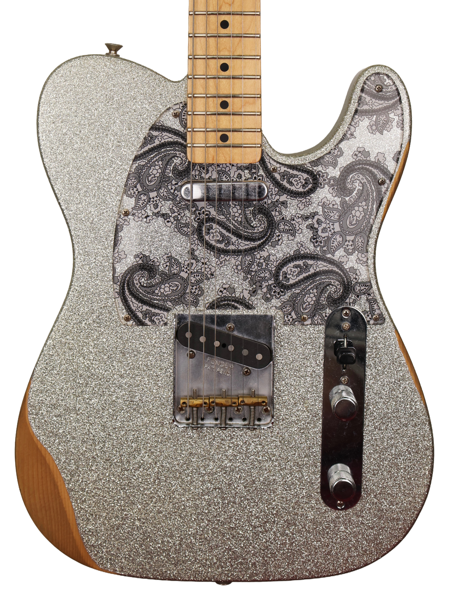 Fender Brad Paisley Roadworn Telecaster, Silver Sparkle (2021)