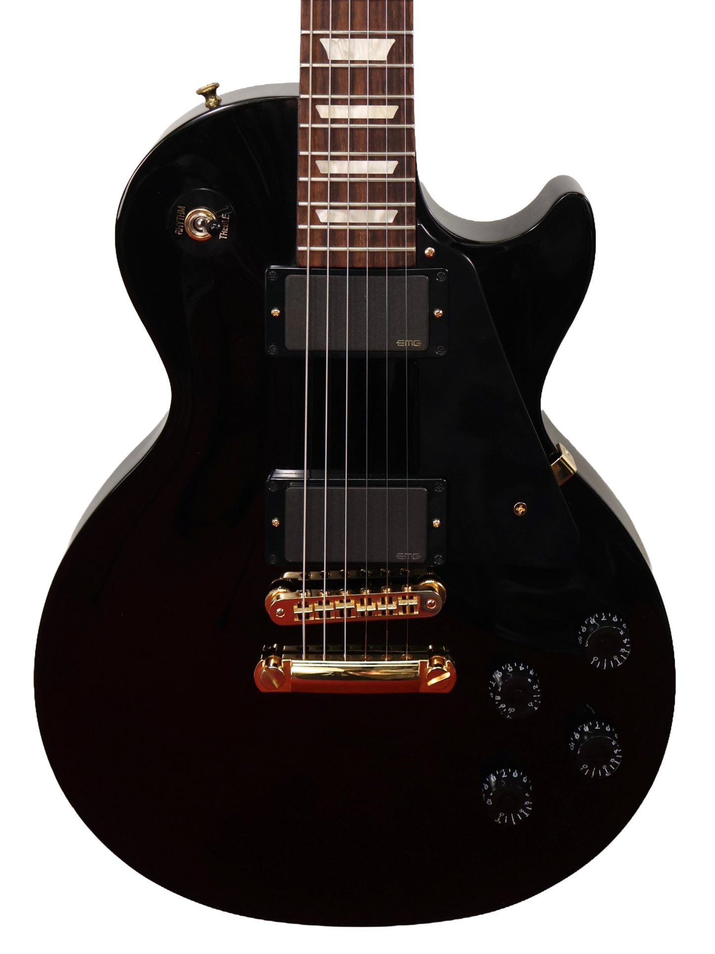 Gibson Les Paul Studio, Ebony with Gold Hardware, EMG Pickups (2011)